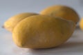 Totapuri mango or Ginimoothi is a cultivar that is widely grown in south India and is partially cultivated in Sri Lanka Royalty Free Stock Photo