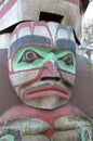 Totem pole in the Cowichan Valley, Duncan, British Columbia Royalty Free Stock Photo
