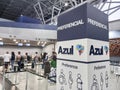 totem of the airline Azul at Guararapes International Airport in Recife