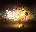 Totem bird indigenous art stylization Royalty Free Stock Photo