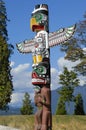 Totem Pole in Vancouver, Canada Royalty Free Stock Photo