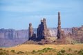 The Totem Pole Butte is a giant sandstone formation in the Monument valley