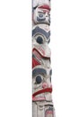 Totem pole, isolated Royalty Free Stock Photo