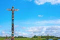 Totem Pole Landscape Scene Royalty Free Stock Photo