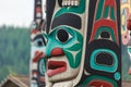 Totem pole at North America Royalty Free Stock Photo