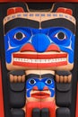 Totem pole at North America Royalty Free Stock Photo