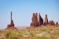 Totem Pole and Pinnacles Royalty Free Stock Photo
