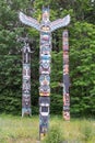 Totem Pole in Vancouver, Stanley Park, BC, Canada