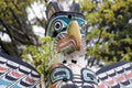 Totem Poles at Brockton Point in Stanley Park, Vancouver, Canada Royalty Free Stock Photo