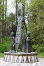 Totem Poles at Brockton Point in Stanley Park, Vancouver, Canada Royalty Free Stock Photo