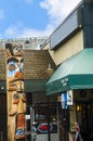 Totem Poles in Victoria on Vancouver Island in British Columbia Canada Royalty Free Stock Photo