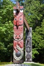 Totem Poles in Stanley Park Royalty Free Stock Photo