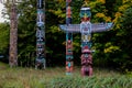 The Totem Poles, Stanley Park, Vancouver, BC.