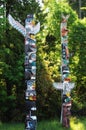 Totem Poles Royalty Free Stock Photo