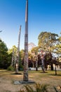 Totem poles in Victoria BC Royalty Free Stock Photo