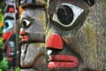 Totem poles in Victoria, British Columbia, Canada Royalty Free Stock Photo