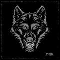 Totem. Vector image of Wolf