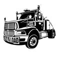 toter truck move home vector illustration