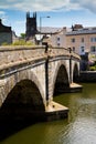 Totnes bridge in Totnes, Devon Royalty Free Stock Photo