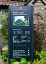 Totnes Castle Sign Legacy of the Normans Royalty Free Stock Photo