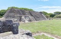 The Totonac ruins of Cempoala, Veracruz, Mexico, once visited by Hernan Cortes Royalty Free Stock Photo