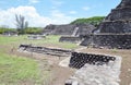 The Totonac ruins of Cempoala, Veracruz, Mexico, once visited by Hernan Cortes Royalty Free Stock Photo