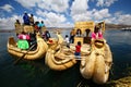 Totora boat, Peru Royalty Free Stock Photo