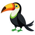 toucan bird white background Royalty Free Stock Photo