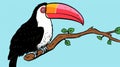 Perturbed Toucan Cartoon Illustration By Allie Brosh