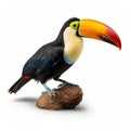 Hyper-realistic Sculpture Of Toucan On Branch