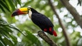 toucan on a tree a toucan bird perched on a branch