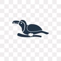 Toucan vector icon isolated on transparent background, Toucan t Royalty Free Stock Photo