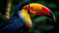 Colorful Toucan With Spectacles: A Stunning Close-up Portrait