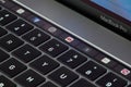 Touch bar close up view