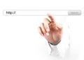 Touch http search bar Royalty Free Stock Photo