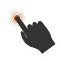 Touch screen icon. Vector illustration. Royalty Free Stock Photo
