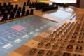 Touch screen sound desk Royalty Free Stock Photo