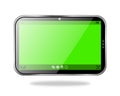 Tablet PC with a Blank Green Screen Royalty Free Stock Photo