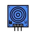 touch sensor module color icon vector illustration Royalty Free Stock Photo