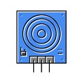 touch sensor module color icon vector illustration Royalty Free Stock Photo