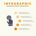 Touch, Touchscreen, Interface, Technology Infographics Presentation Template. 5 Steps Presentation