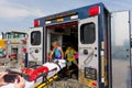 The touch-a-truck event at christiansburg in the summertime