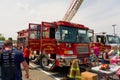 The touch-a-truck event at christiansburg in the summertime