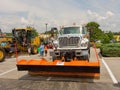 The touch-a-truck event at christiansburg in the summertime