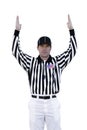 Touchdown Referee Royalty Free Stock Photo