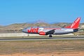 Touching Down Jet2 Aircraft Landing At Alicante Airport Royalty Free Stock Photo