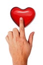 Touching heart Royalty Free Stock Photo