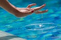 Touching water Royalty Free Stock Photo