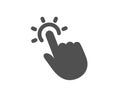 Touchpoint icon. Click here sign. Vector