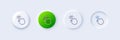 Touchpoint line icon. Click here sign. Line icons. Vector